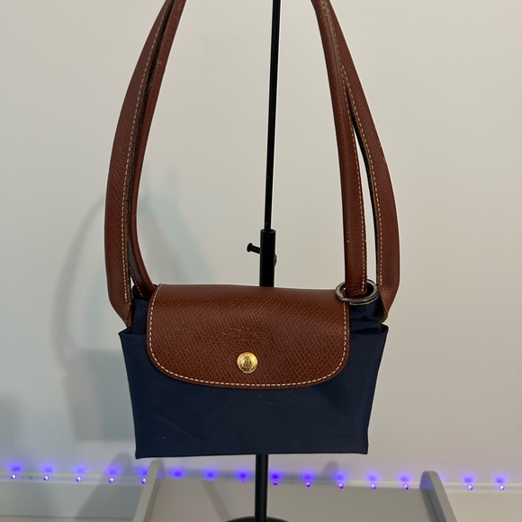 Longchamp Navy and Brown Tote Bag - Picture 11 of 16